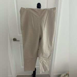 Vince Camaro Beige Straight-Leg Pants
